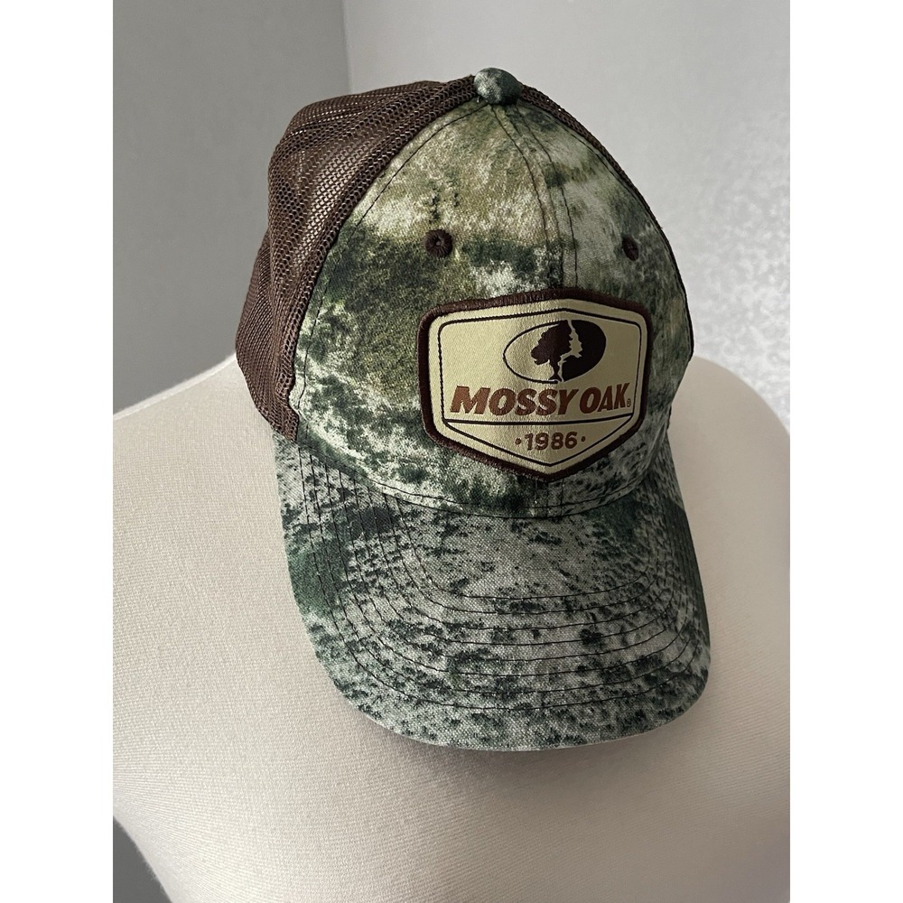 Mossy Oak Hat Cap Snap Back Camo Hunter Camouflage Hunting 1986